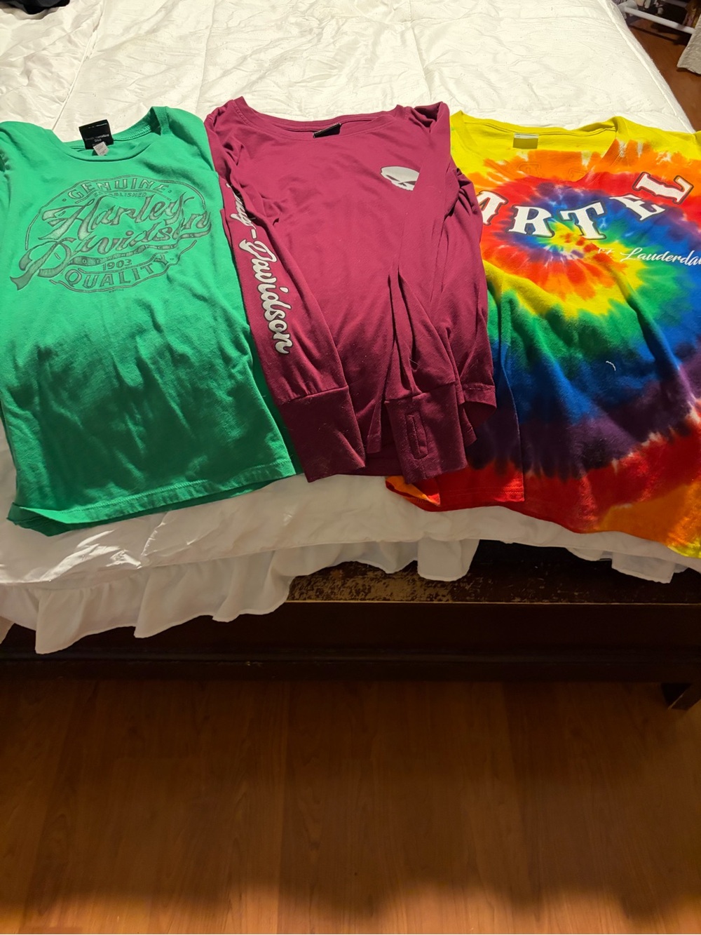 Harley-Davidson Women’s Graphic Tee -Tie Dye and Various colors.